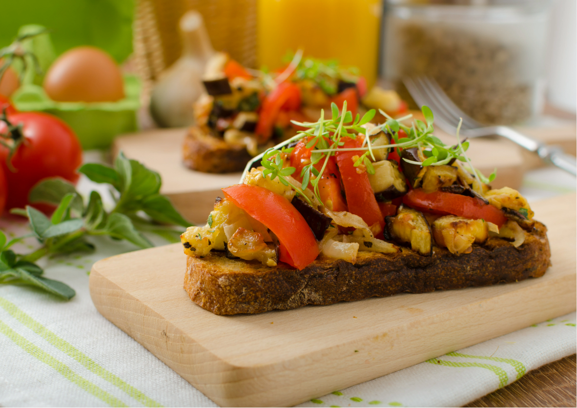 tartines de légumes