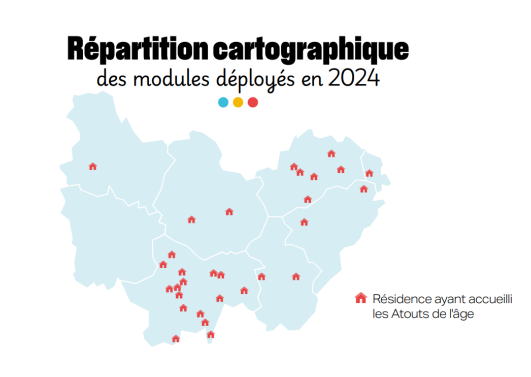 répartition des ateliers en résidences autonomie